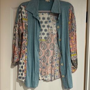 Lovely Melody Multicolor Button Down Shirt